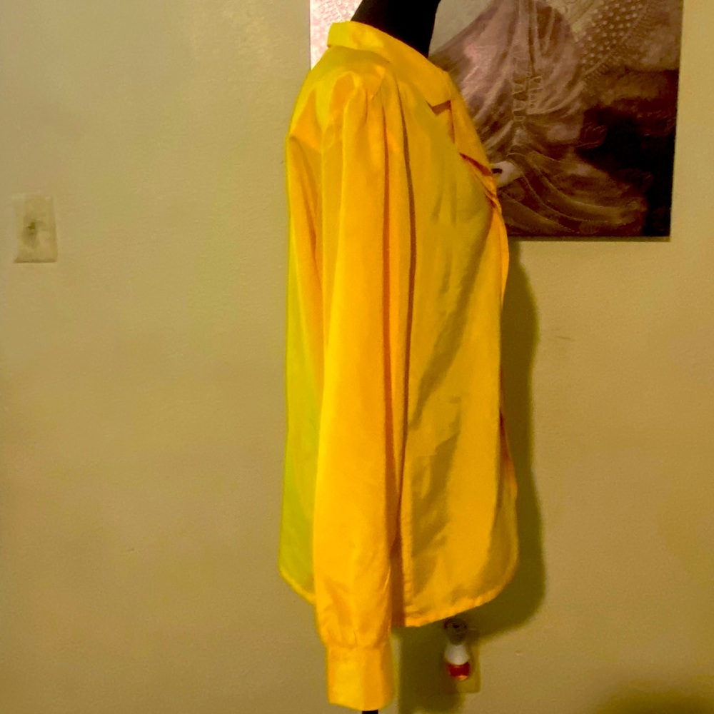 Vintage Yellow Summerfield blouse Size 12
